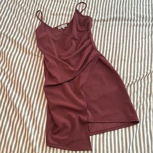 Almost famous burgundy dress